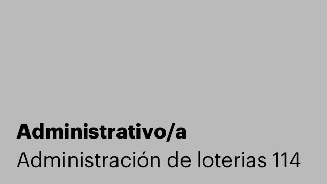 Administrativo/a