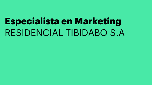 Especialista en Marketing