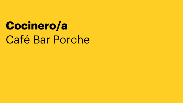 Cocinero/a