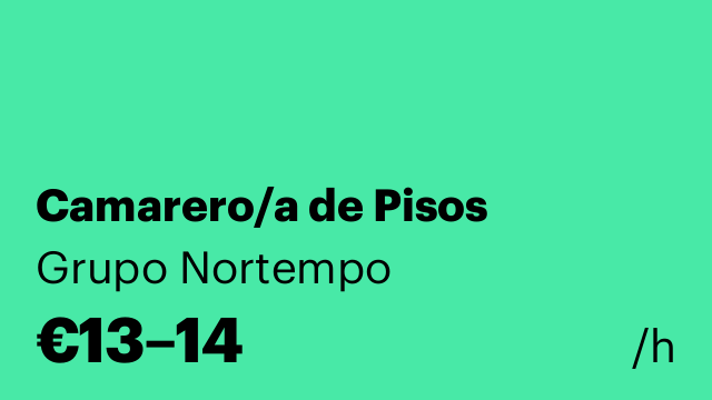 Camarero/a de Pisos