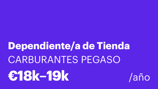 Dependiente/a de Tienda
