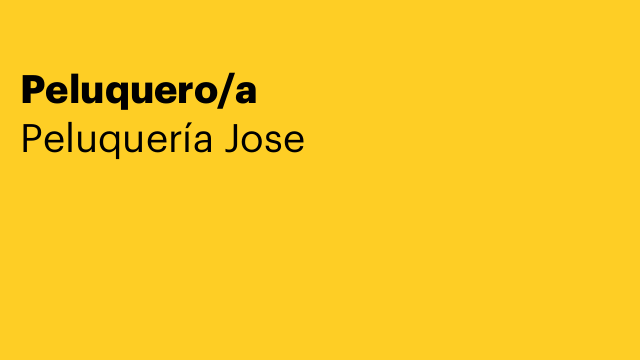 Peluquero/a