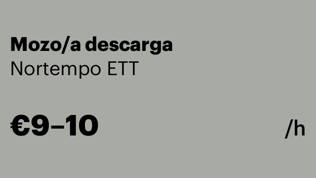 Mozo/a descarga