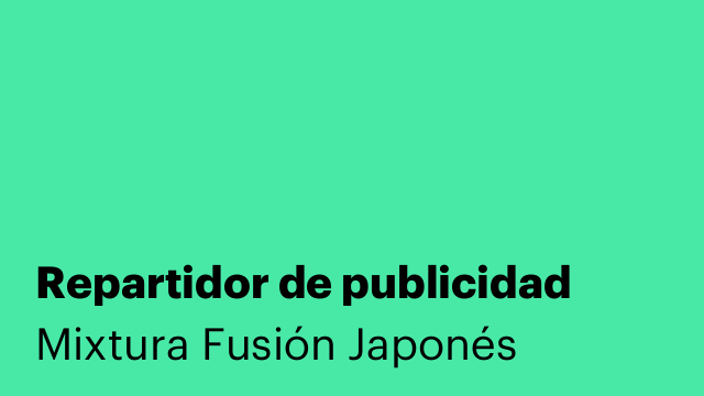 Repartidor de publicidad
