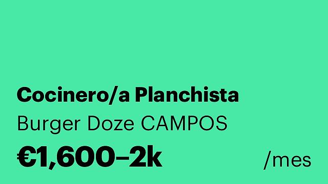 Cocinero/a Planchista