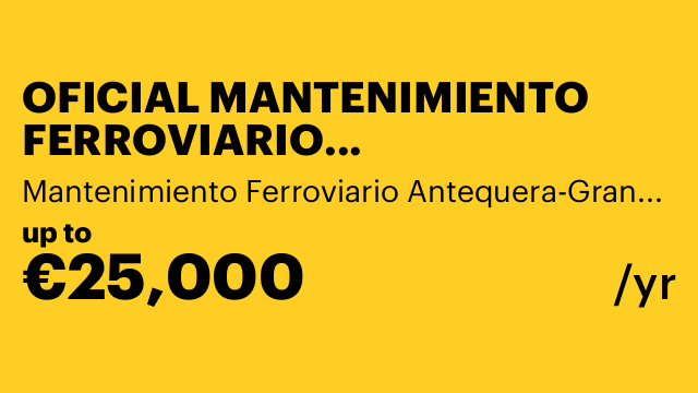 OFICIAL MANTENIMIENTO FERROVIARIO (ENCLAVAMIENTO)