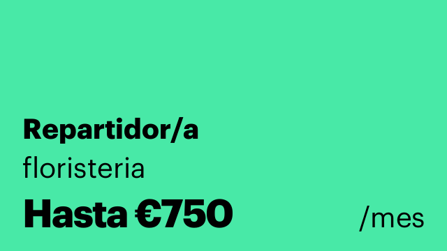 Repartidor/a