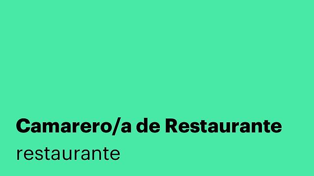 Camarero/a de Restaurante