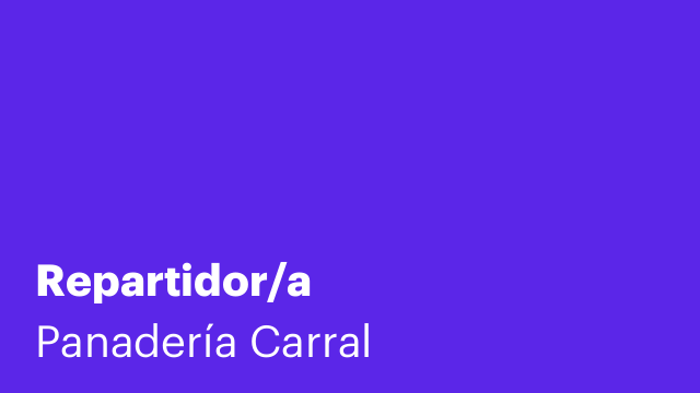 Repartidor/a