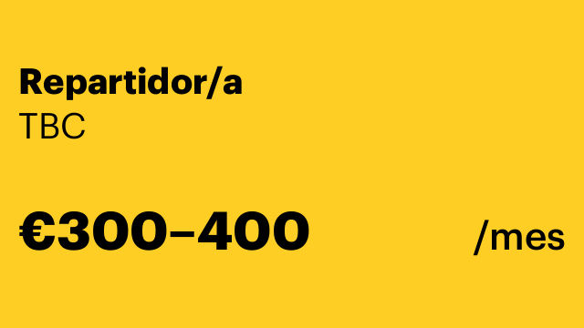Repartidor/a