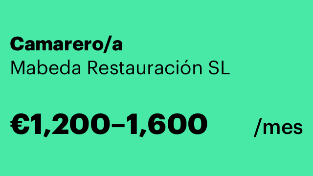 Camarero/a