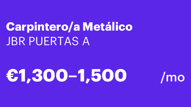 Carpintero/a Metálico