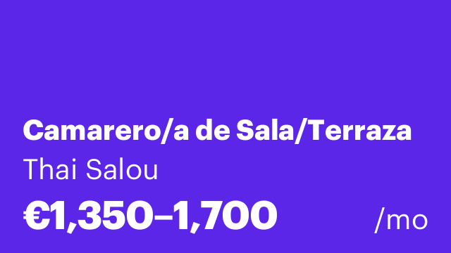 Camarero/a de Sala/Terraza