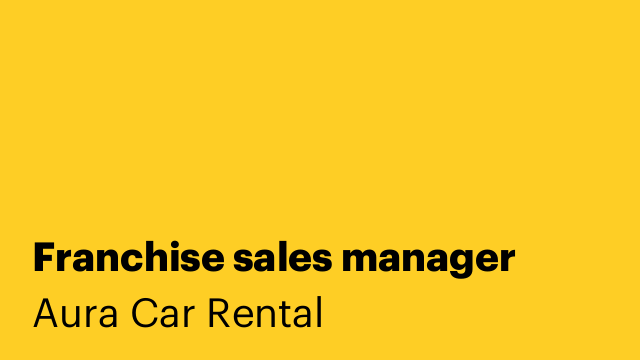 Franchise sales manager
