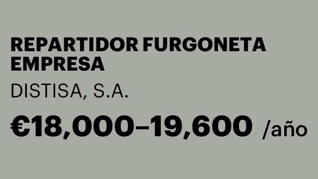 REPARTIDOR FURGONETA EMPRESA