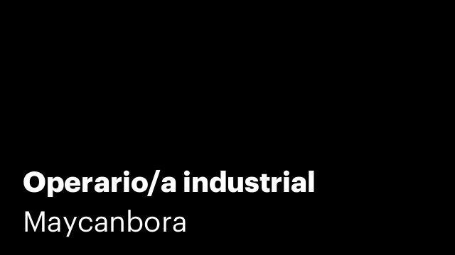 Operario/a industrial