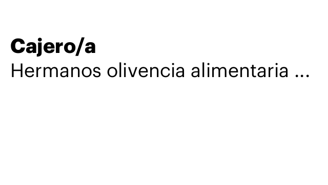Cajero/a