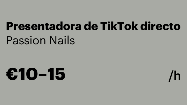 Presentadora de TikTok directo