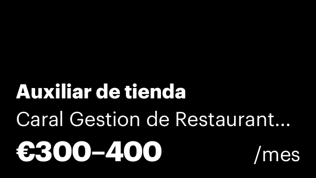 Auxiliar de tienda