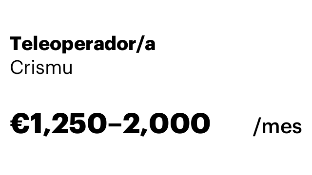 Teleoperador/a