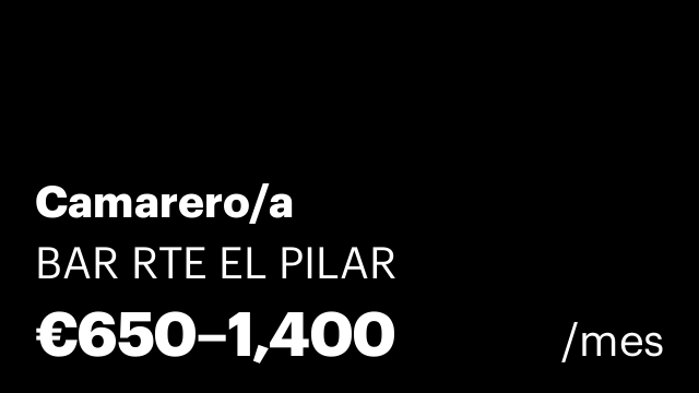 Camarero/a