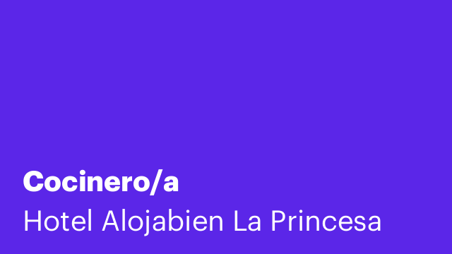 Cocinero/a