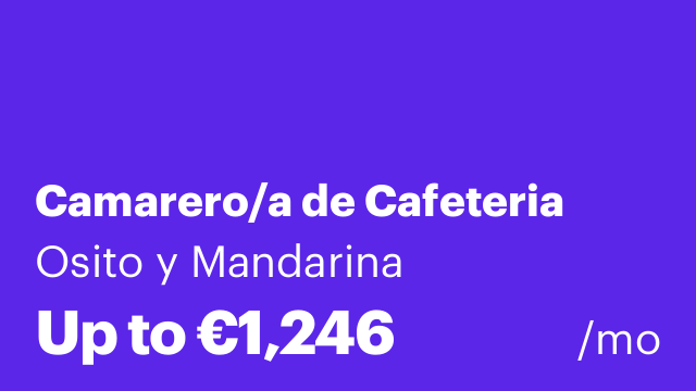 Camarero/a de Cafeteria