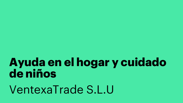 Ayuda en el hogar y cuidado de niños