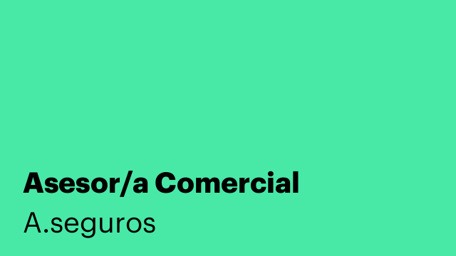 Asesor/a Comercial