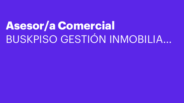 Asesor/a Comercial