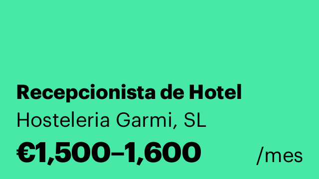 Recepcionista de Hotel