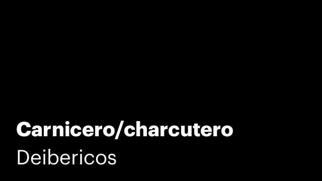 Carnicero/charcutero
