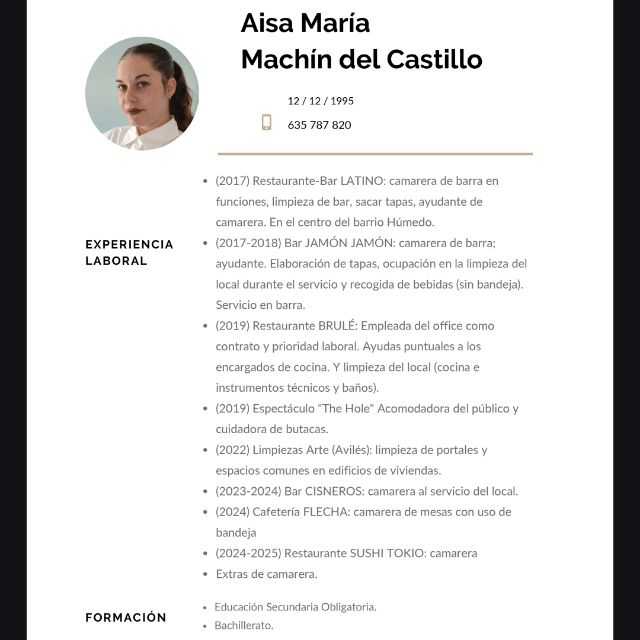 Candidate avatar