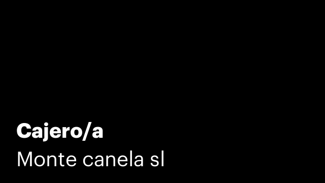 Cajero/a
