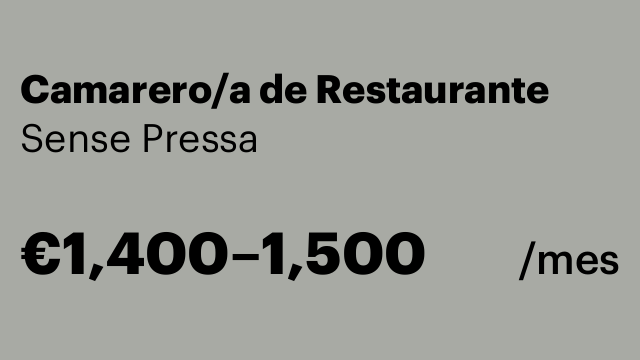Camarero/a de Restaurante