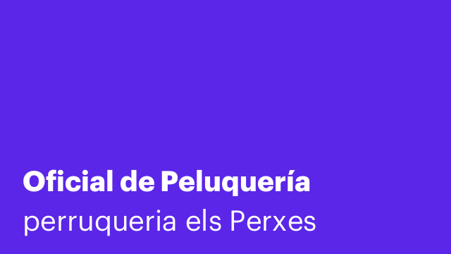 Oficial de Peluquería