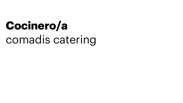 Cocinero/a