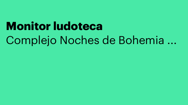 Monitor ludoteca