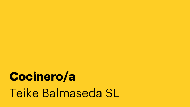 Cocinero/a