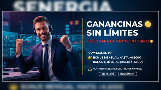VENTA ENERGÍA: Abstenerse mediocres. Solo para comerciales de alto nivel