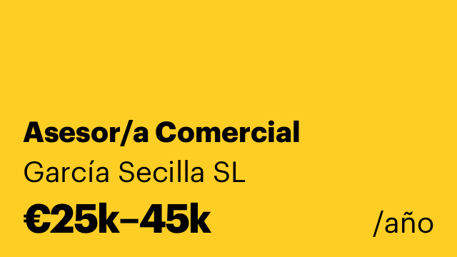 Asesor/a Comercial