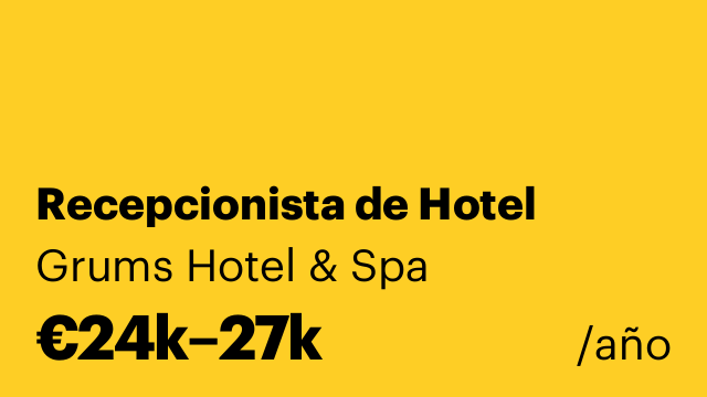 Recepcionista de Hotel