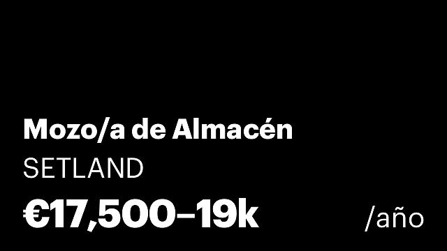 Mozo/a de Almacén