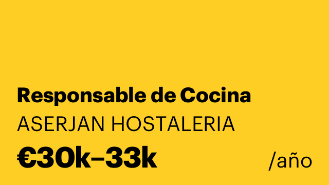 Responsable de Cocina