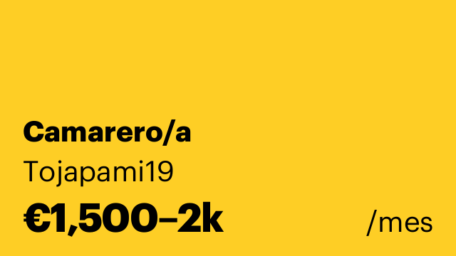 Camarero/a