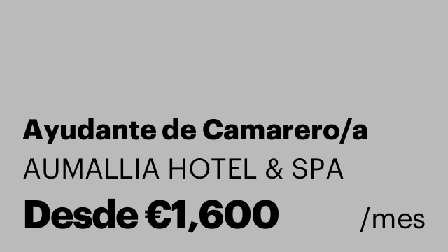 Ayudante de Camarero/a