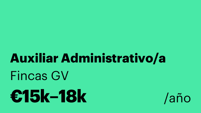 Auxiliar Administrativo/a
