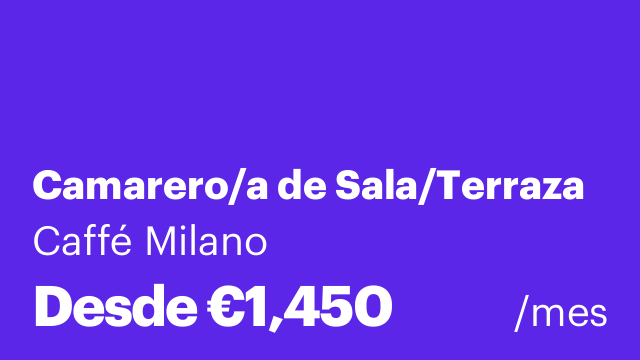 Camarero/a de Sala/Terraza