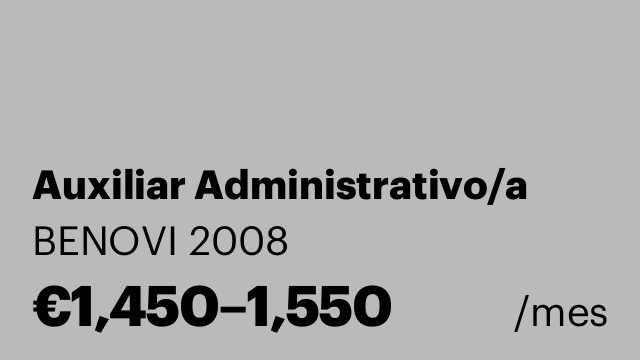 Auxiliar Administrativo/a