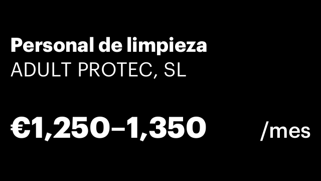 Personal de limpieza